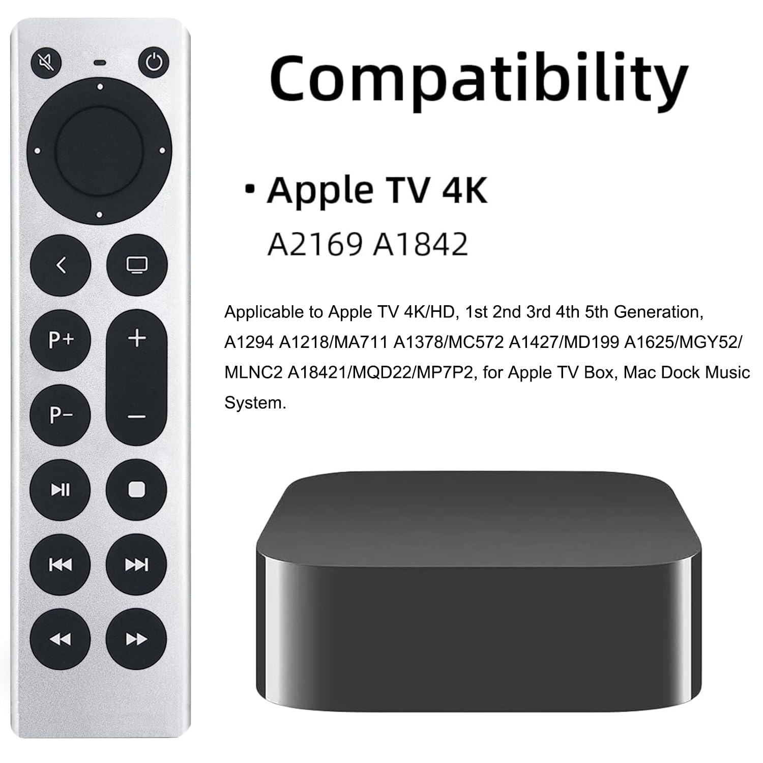 Amazon.com: Replacement for Apple TV 4K Remote Control for